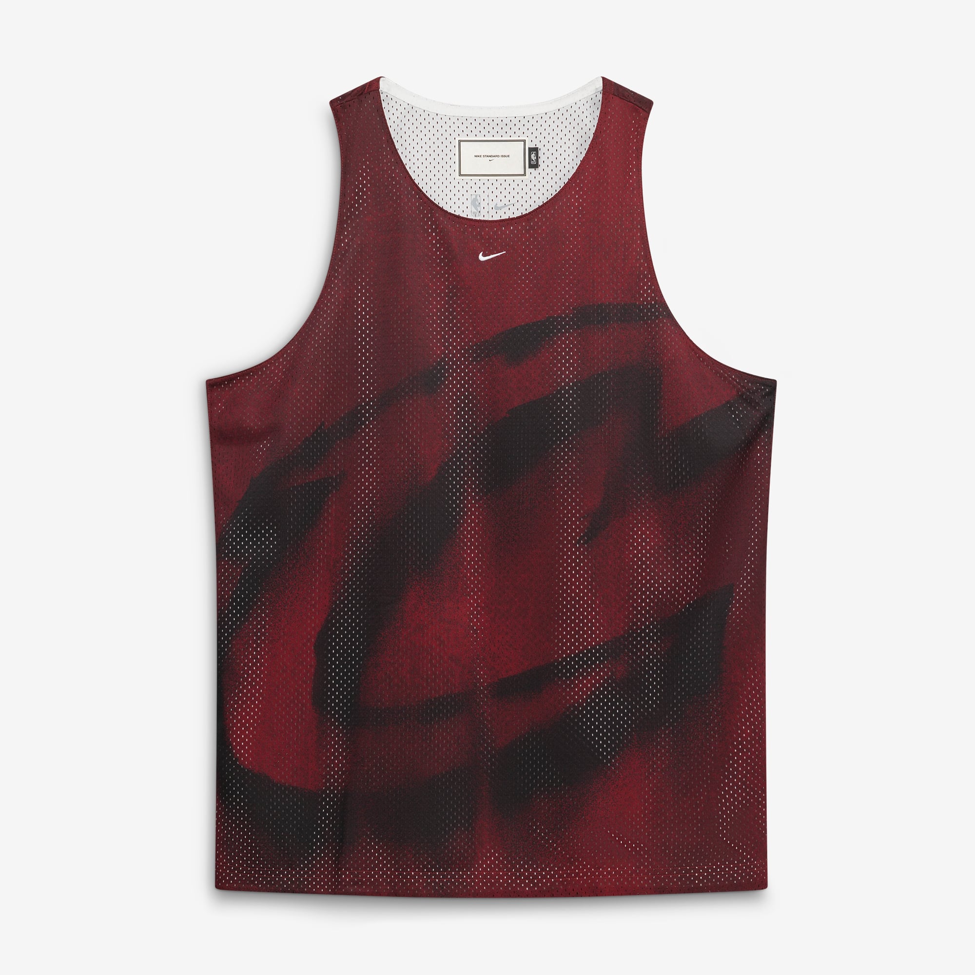 Maillot réversible Nike Wine/White Cleveland Cavaliers 2026 Standard Issue Practice Icon Mesh pour homme