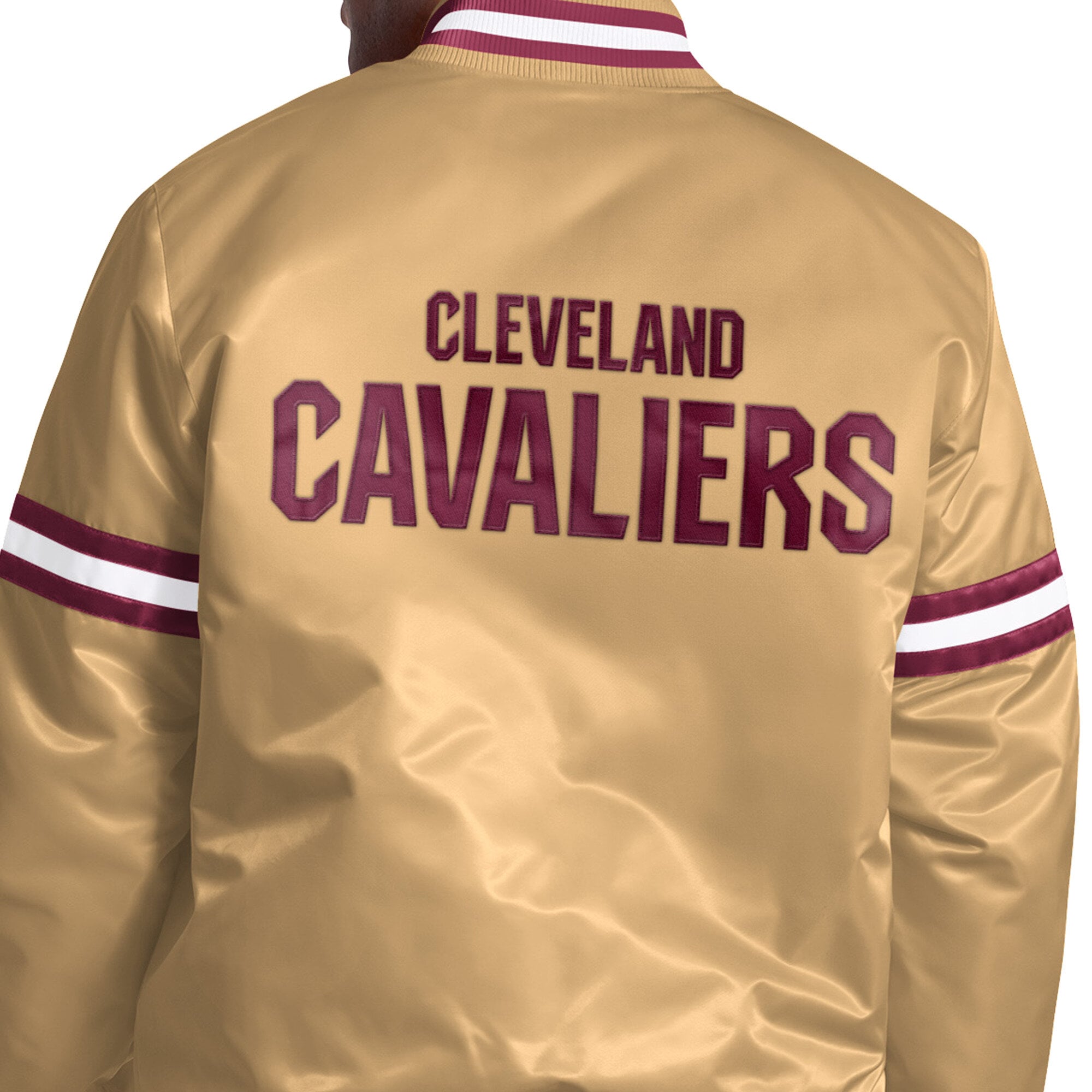 Veste universitaire Starter Gold Cleveland Cavaliers Courtside II à boutons-pression pour homme