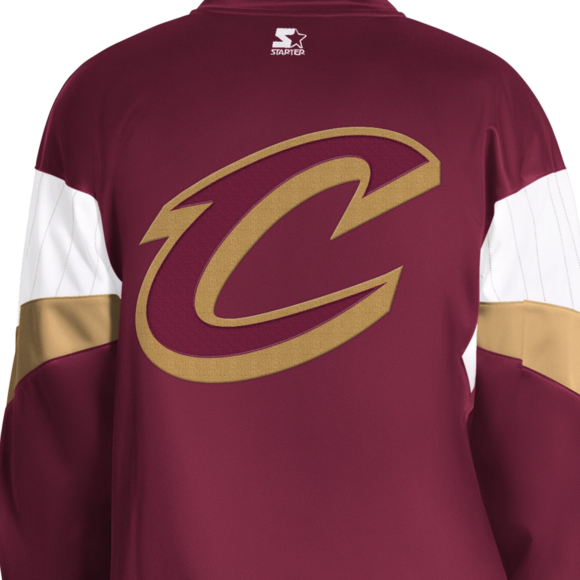 Veste de survêtement zippée intégrale Starter Wine Cleveland Cavaliers Legacy pour homme