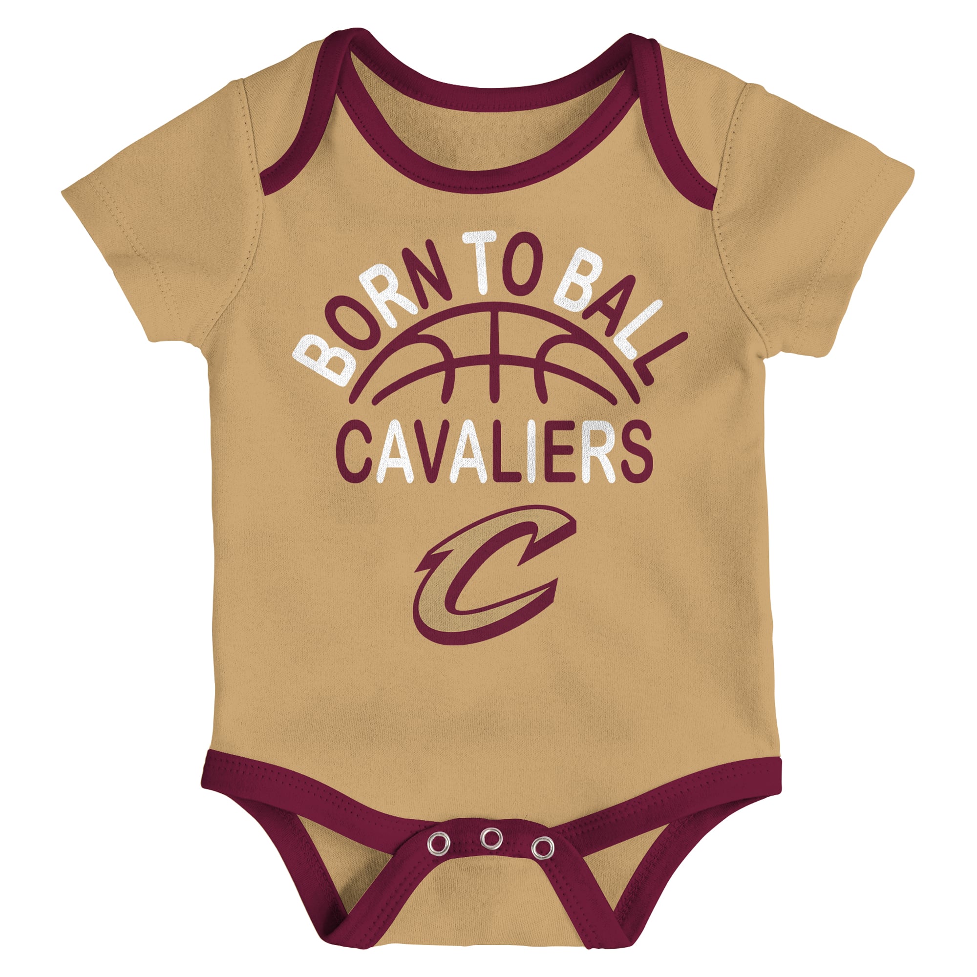 Ensemble de 3 bodies Outerstuff Cleveland Cavaliers Born To Ball pour nouveau-nés et nourrissons