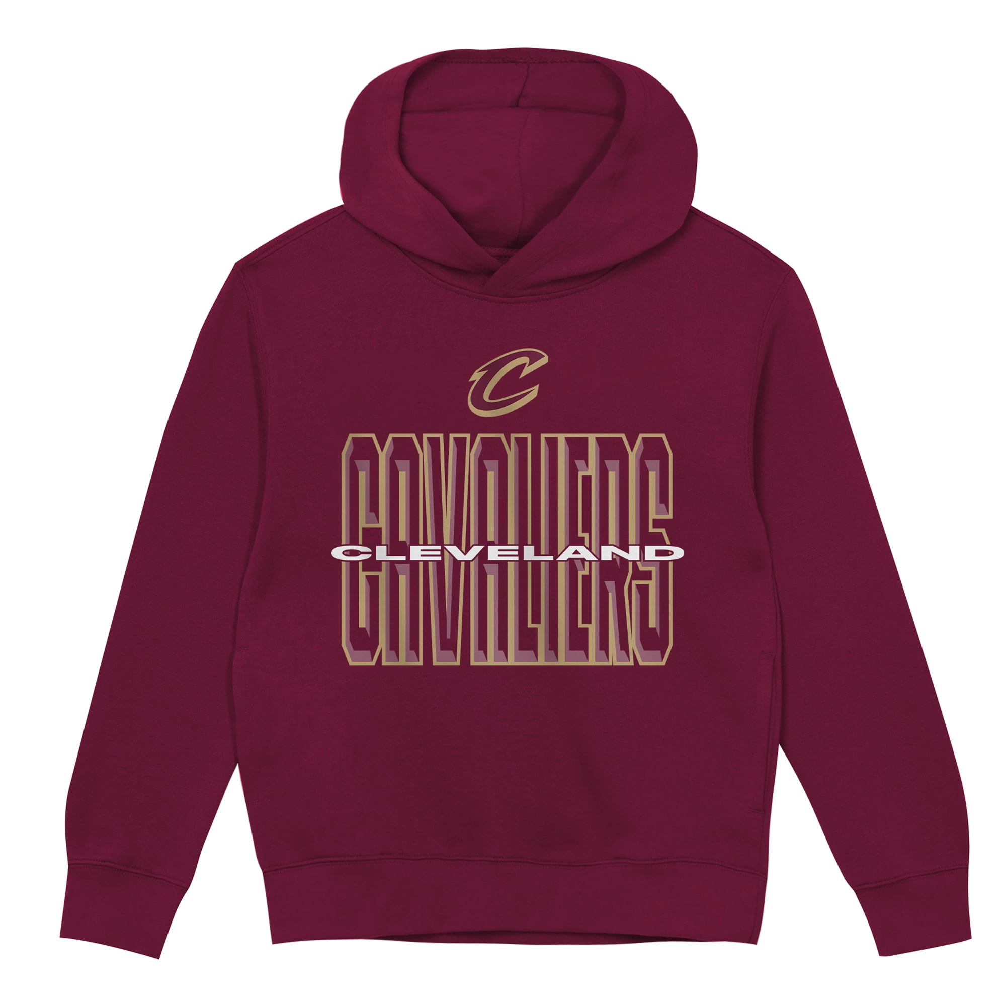 Sweat à capuche polaire Outerstuff Wine Cleveland Cavaliers Field General pour enfants d'âge préscolaire
