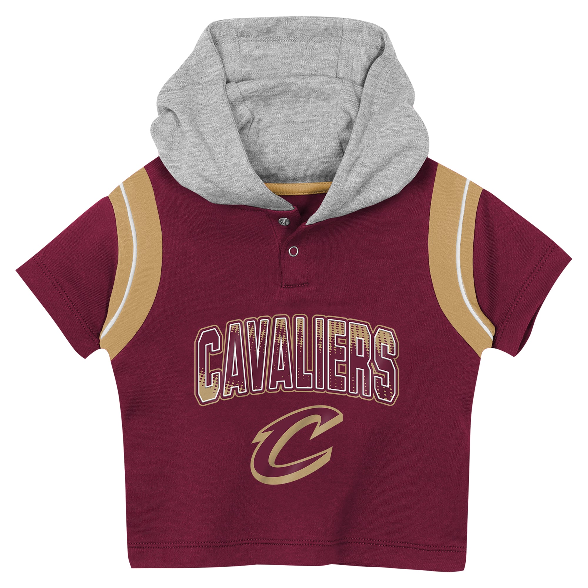 Toddler Outerstuff Wine Cleveland Cavaliers Get Back Short Sleeve Hoodie & Shorts Two-Pack Set