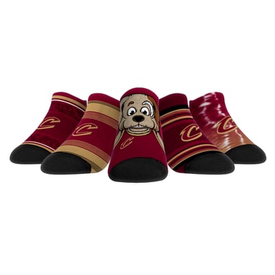  Cleveland Cavaliers Rock Em Unisex Super Fan 5-Pack Low-Cut Socks - 