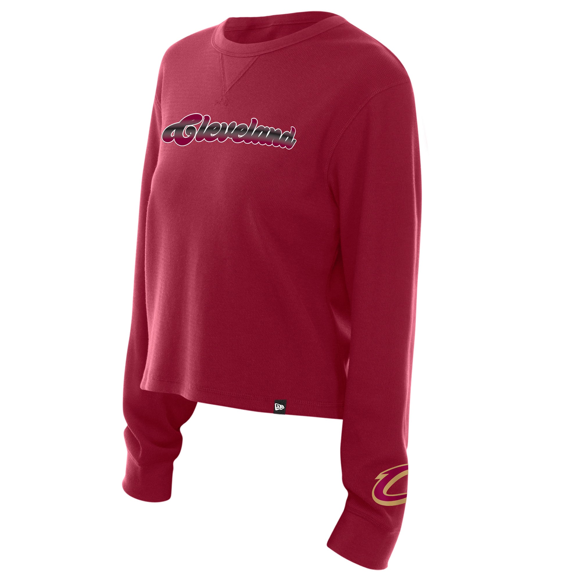 T-shirt thermique à manches longues New Era Wine Cleveland Cavaliers pour femmes
