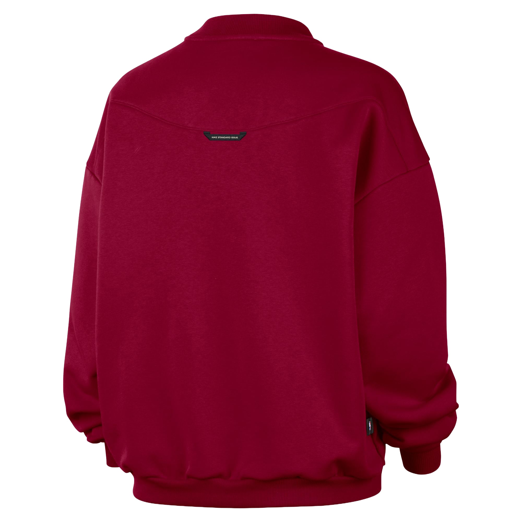 Women's Nike  Wine Cleveland Cavaliers Standard Issue Wordmark Fleece Crewneck Sweatshirt