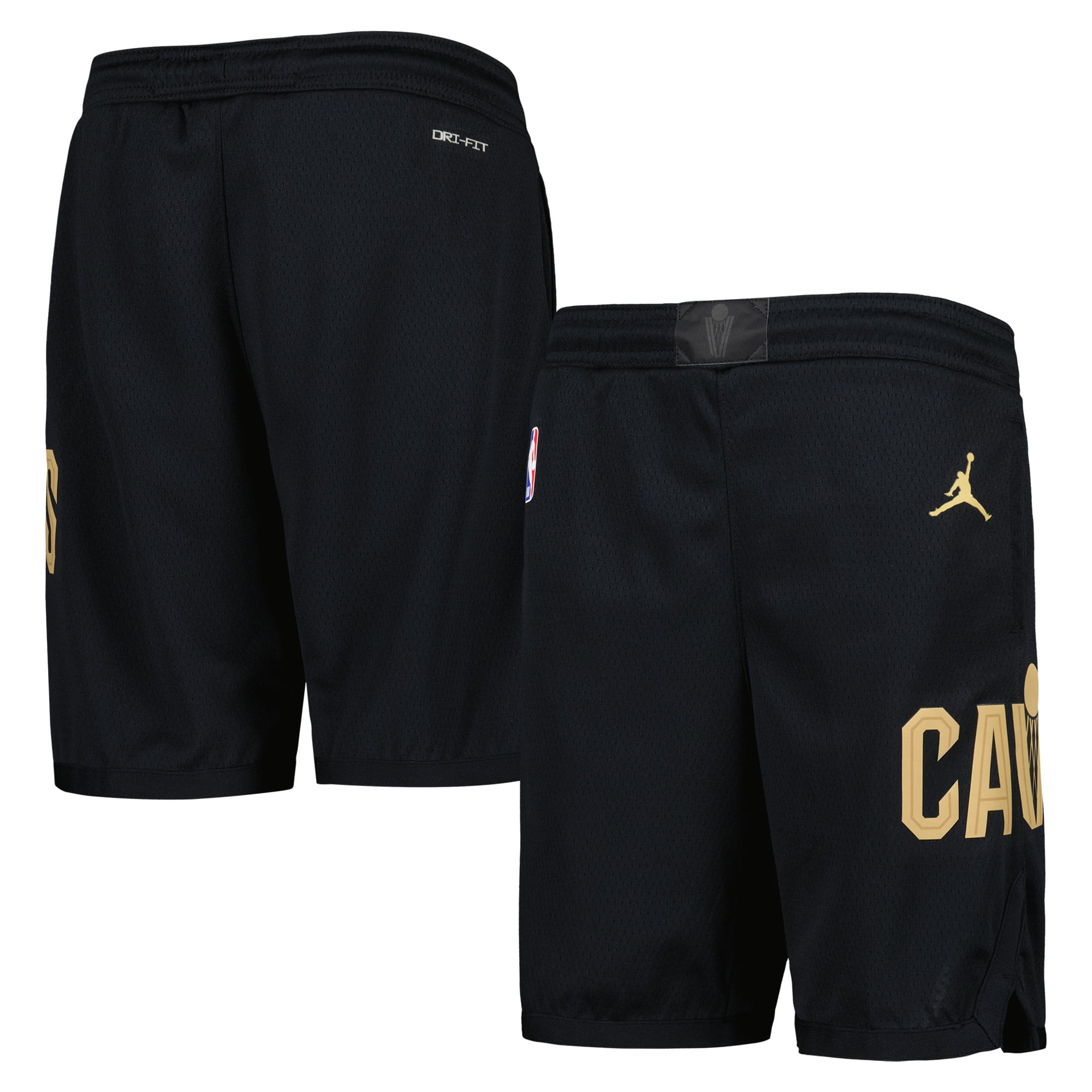 Short Swingman Jordan Brand noir Cleveland Cavaliers Authentic Statement Edition pour jeunes
