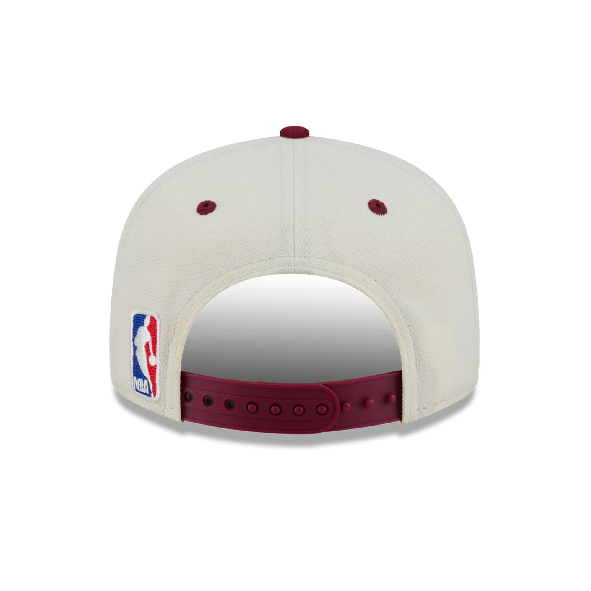 Casquette snapback New Era Classic 9FIFTY crème/bordeaux pour jeunes des Cleveland Cavaliers