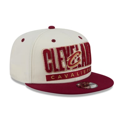 Cleveland Cavaliers New Era Youth Classic 9FIFTY Snapback Hat - Cream/Wine