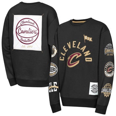 Cleveland Cavaliers Outerstuff Youth Decorated Honor Sweatshirt - Black