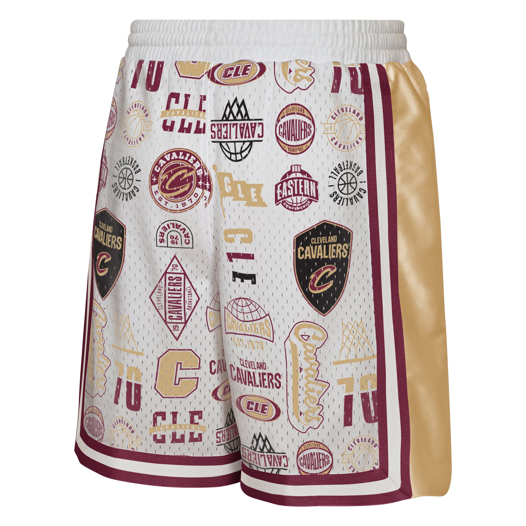 Short de basketball blanc Youth Outerstuff Cleveland Cavaliers Ball Hog Dazzle