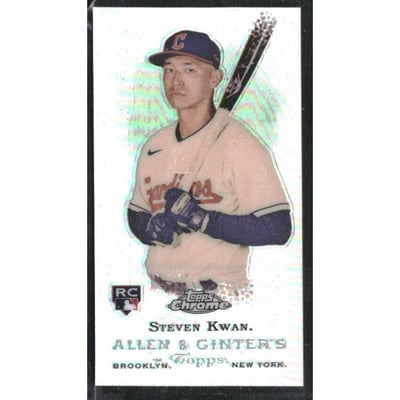 2022 Topps Allen and Ginter Chrome Mini Rookie Design Variations #RDV17 Steven Kwan