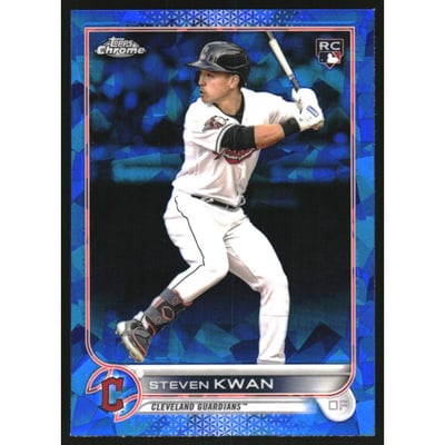 2022 Topps Chrome Update Sapphire #US261 Steven Kwan RC