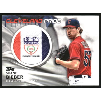 2022 Topps Commemorative City Flag Patches #CFPSB Shane Bieber