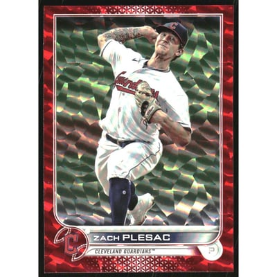 2022 Topps Red Foilboard #377 Zach Plesac