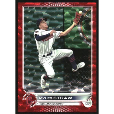 2022 Topps Red Foilboard #654 Myles Straw