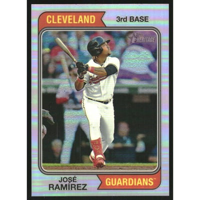 2023 Topps Heritage Chrome Refractors #11 Jose Ramirez