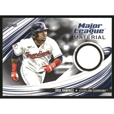 2023 Topps Major League Materials Black #MLMJRA Jose Ramirez