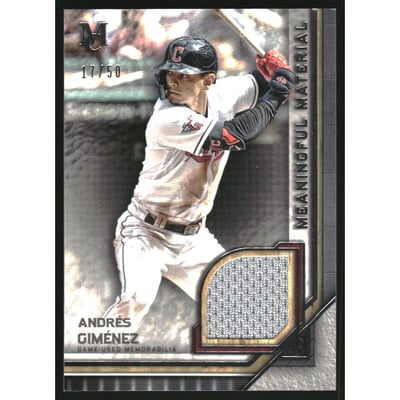 2023 Topps Museum Collection Meaningful Material Relics #MMRAG Andres Gimenez