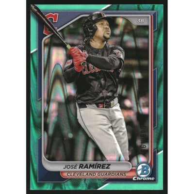 2024 Bowman Chrome Aqua RayWave Refractors #93 Jose Ramirez