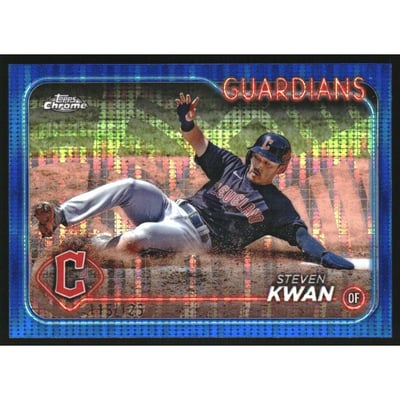 2024 Topps Chrome Blue Sonar Refractors #30 Steven Kwan