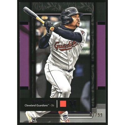 2024 Topps Museum Collection Amethyst #81 Jose Ramirez