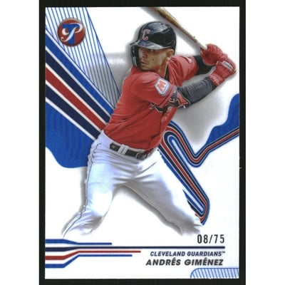 2024 Topps Pristine Blue Refractors #60 Andres Gimenez