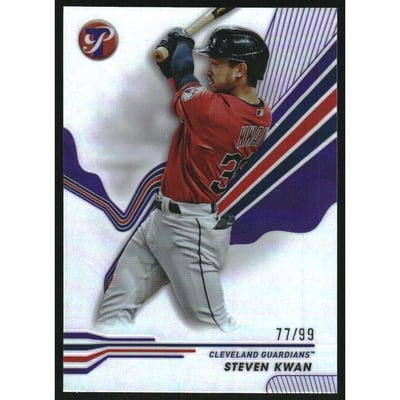 2024 Topps Pristine Purple Refractors #20 Steven Kwan