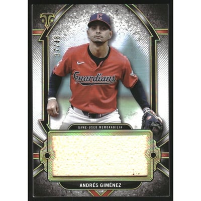 2024 Topps Triple Threads Single Jumbo Relics #SJRAG Andres Gimenez