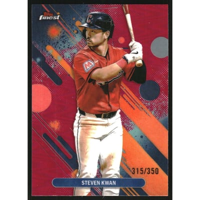 2025 Finest Magenta Refractors #11 Steven Kwan