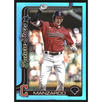 2025 Topps Blue Rainbow Foil #557 Kyle Manzardo