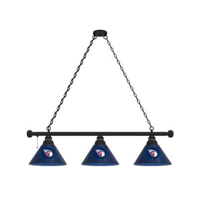 Cleveland Guardians 3-Shade Billiard Light with Black Fixture