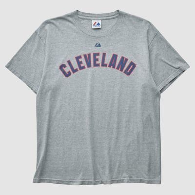 Cleveland Guardians Majestic 2010s T-shirt - Heather Gray - S by Fanatics Real Vintage