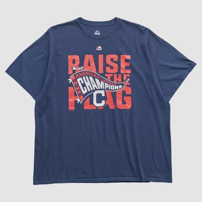 Cleveland Guardians Majestic 2016 T-shirt - Navy - 2XL by Fanatics Real Vintage