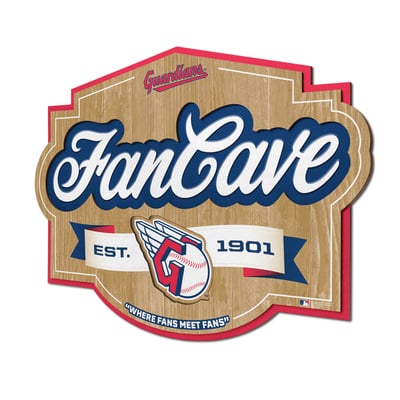 Cleveland Guardians IDNA 12.5" x 17" Fan Cave Sign