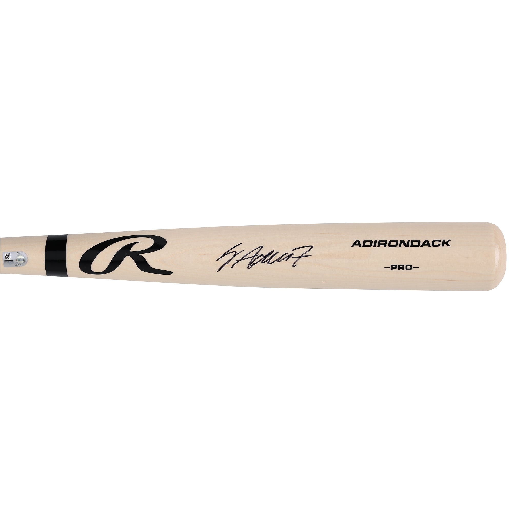 Jo Adell Cleveland Guardians Autographed Blonde Rawlings Pro Bat