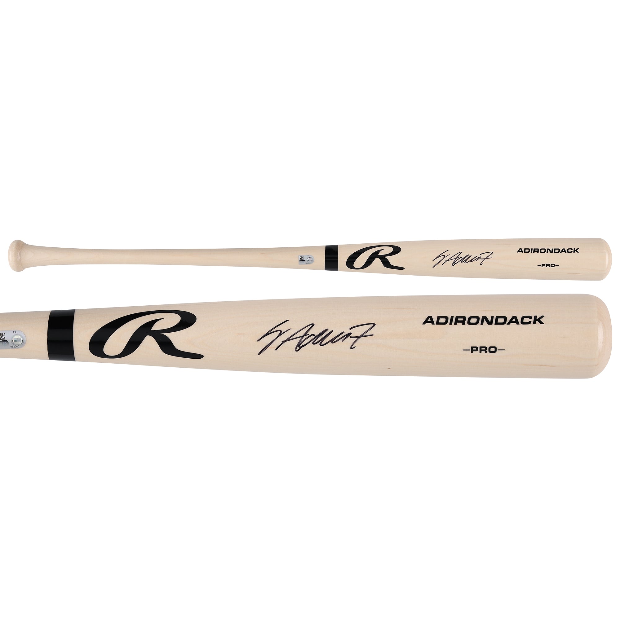 Jo Adell Cleveland Guardians Autographed Blonde Rawlings Pro Bat