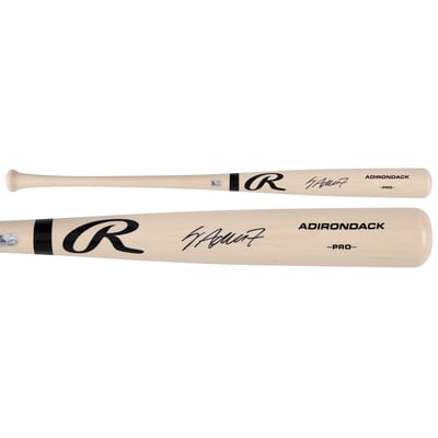Jo Adell Cleveland Guardians Autographed Fanatics Authentic Blonde Rawlings Pro Bat