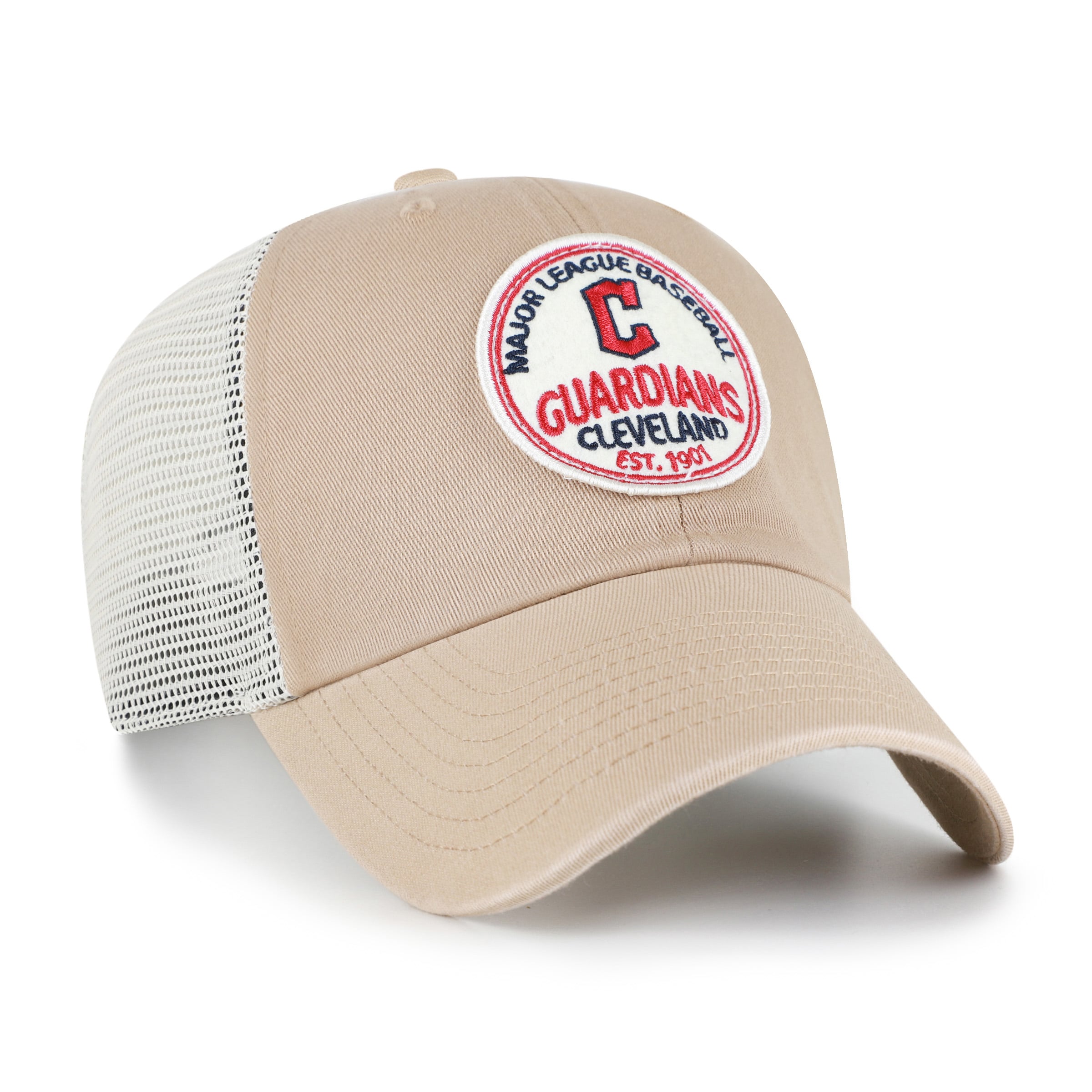 Casquette ajustable '47 Khaki Cleveland Guardians Clean Up pour homme