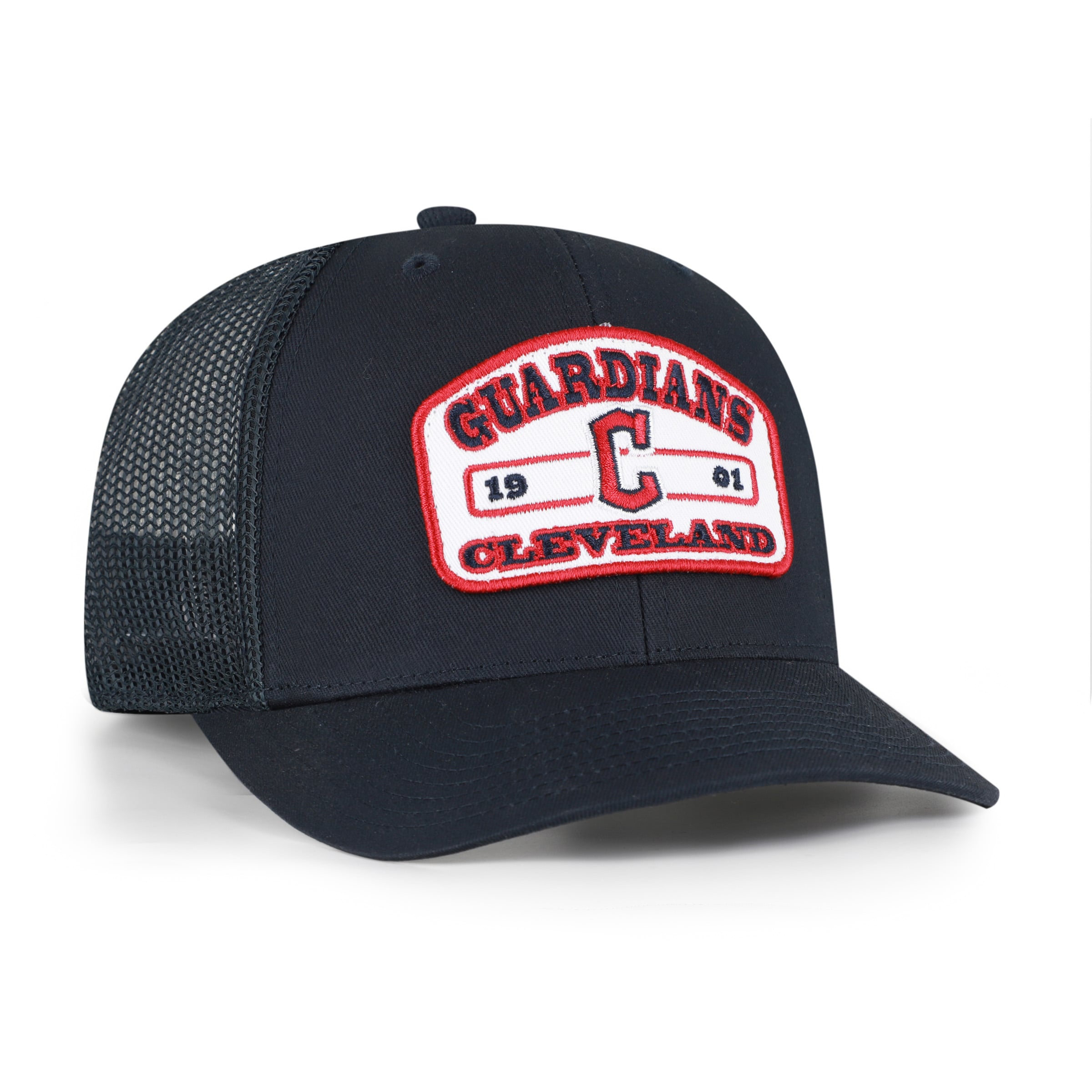 Men's '47 Navy Cleveland Guardians Roadway Trucker Snapback Hat