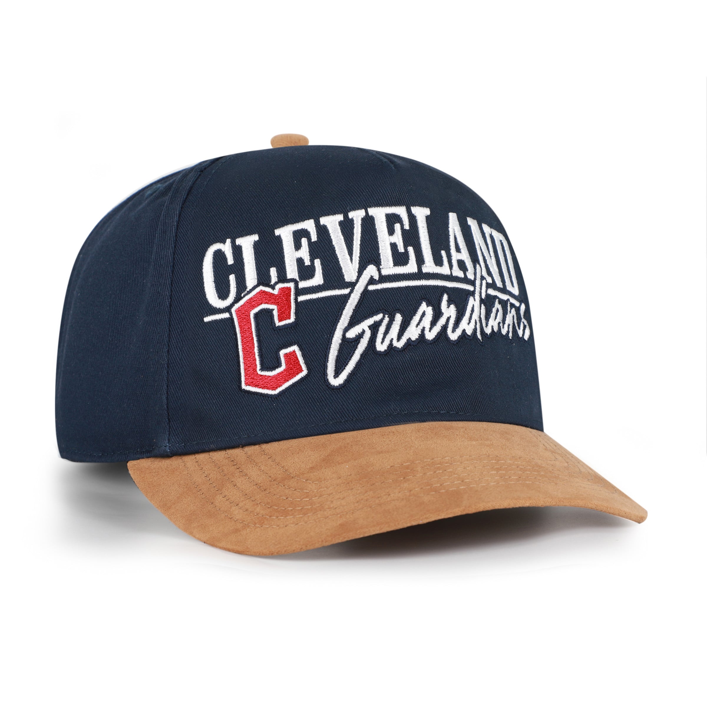 Casquette ajustable Cleveland Guardians Scribe Line Hitch, bleu marine/marron clair, modèle 47