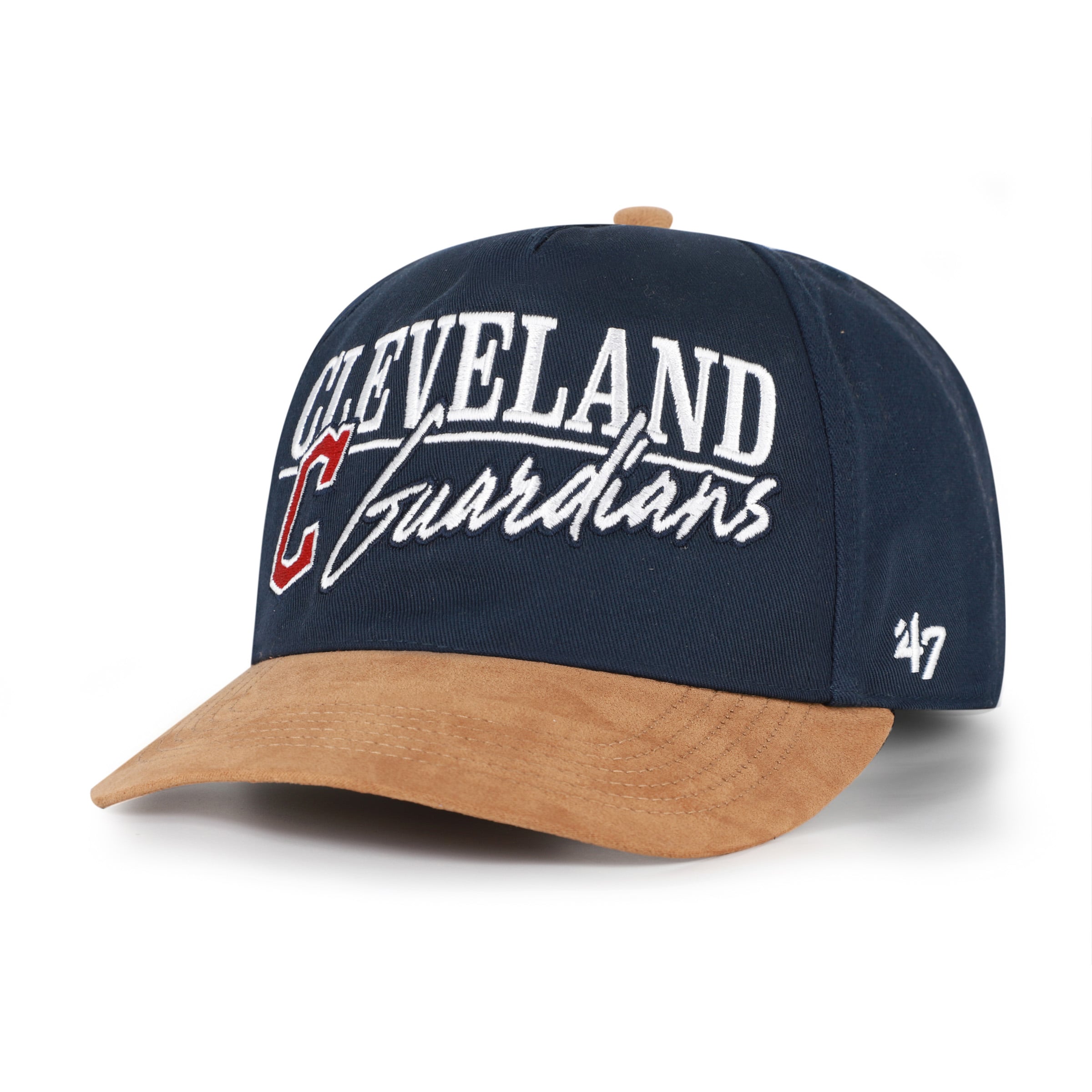 Casquette ajustable Cleveland Guardians Scribe Line Hitch, bleu marine/marron clair, modèle 47