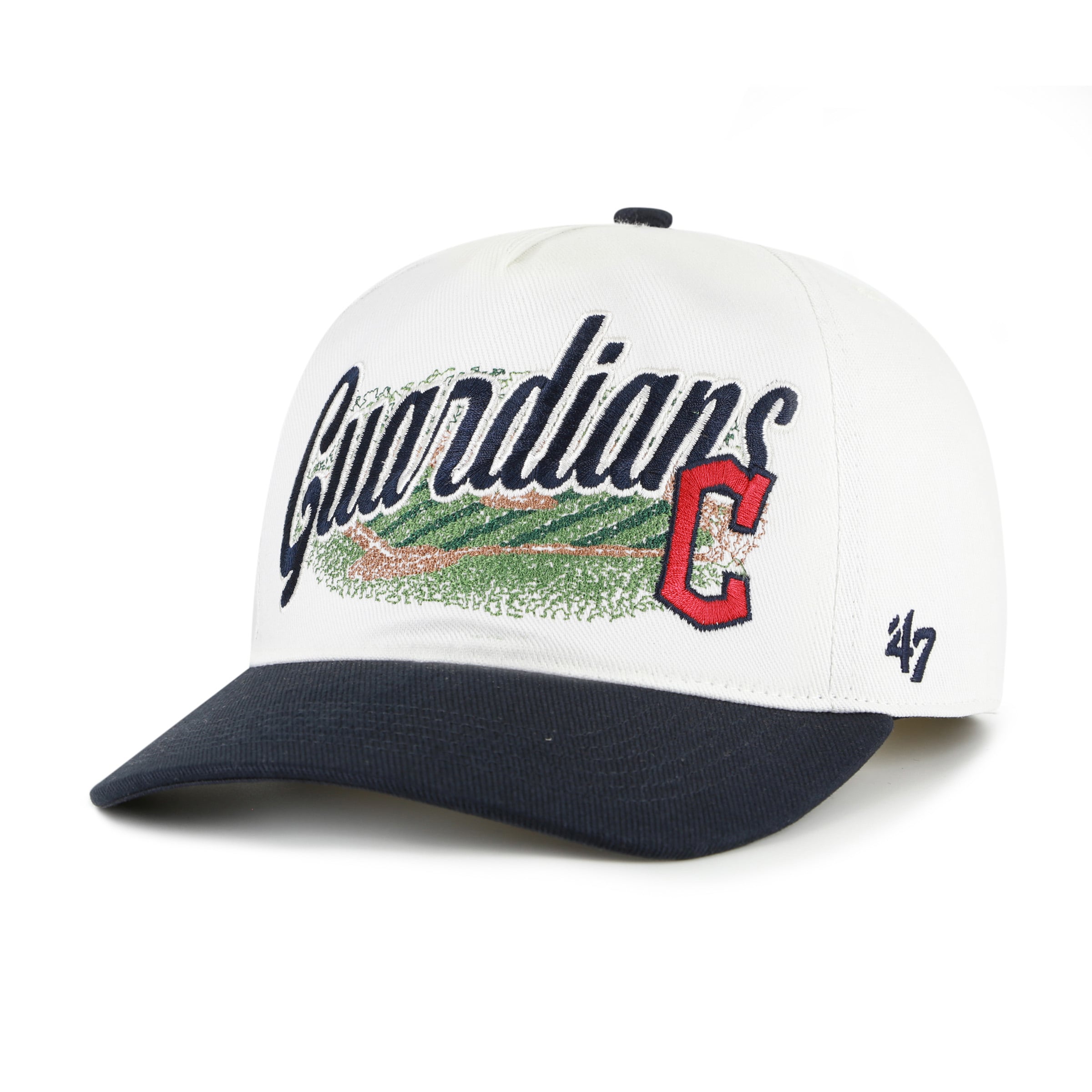 Men's '47 White/Navy Cleveland Guardians Enfield Hitch Adjustable Hat
