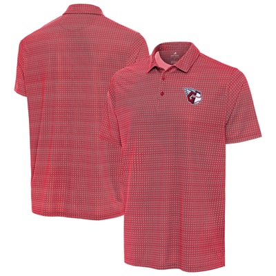 Cleveland Guardians Antigua Mosaic Polo - Red