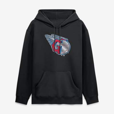 Cleveland Guardians  Metallic Mascot Hoodie - Black