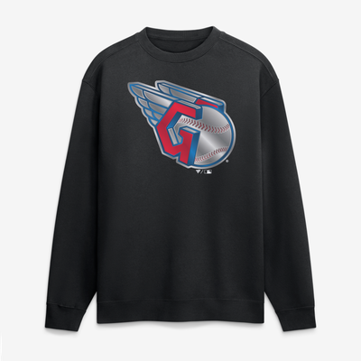 Cleveland Guardians  Metallic Mascot Sweatshirt - Black