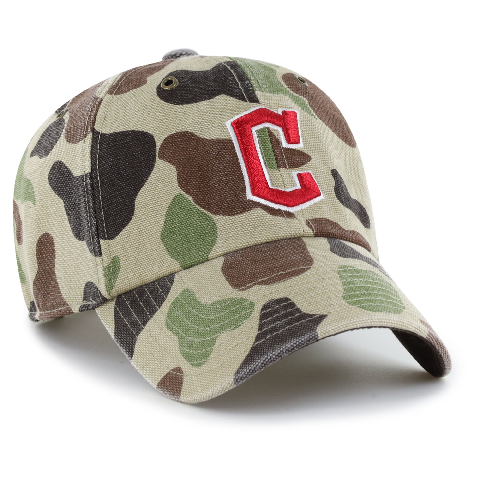 Casquette ajustable Carhartt x '47 Camo Cleveland Guardians Duck Clean Up pour homme
