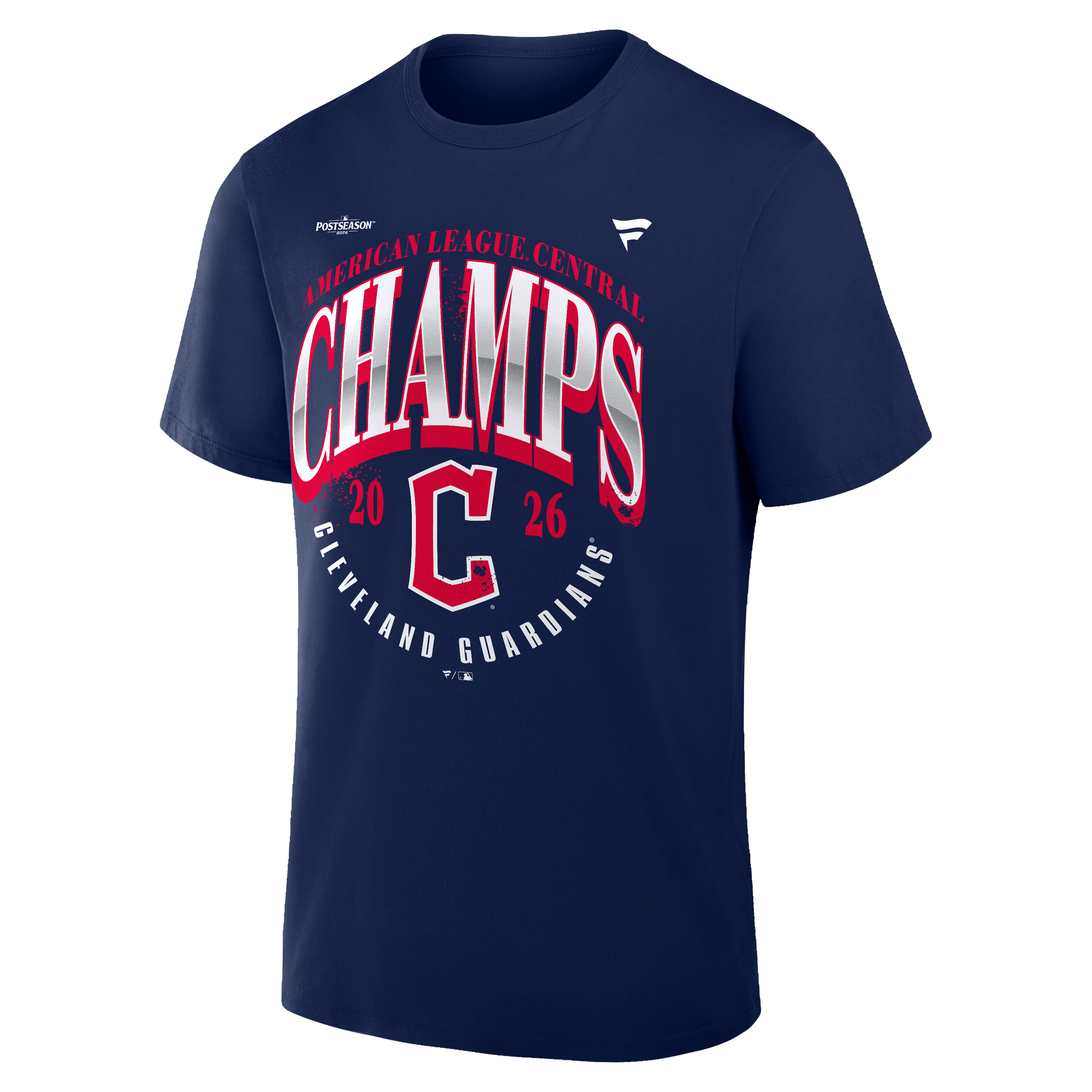 T-shirt homme grande taille Fanatics bleu marine Cleveland Guardians, champions de la division centrale l'AL 2026