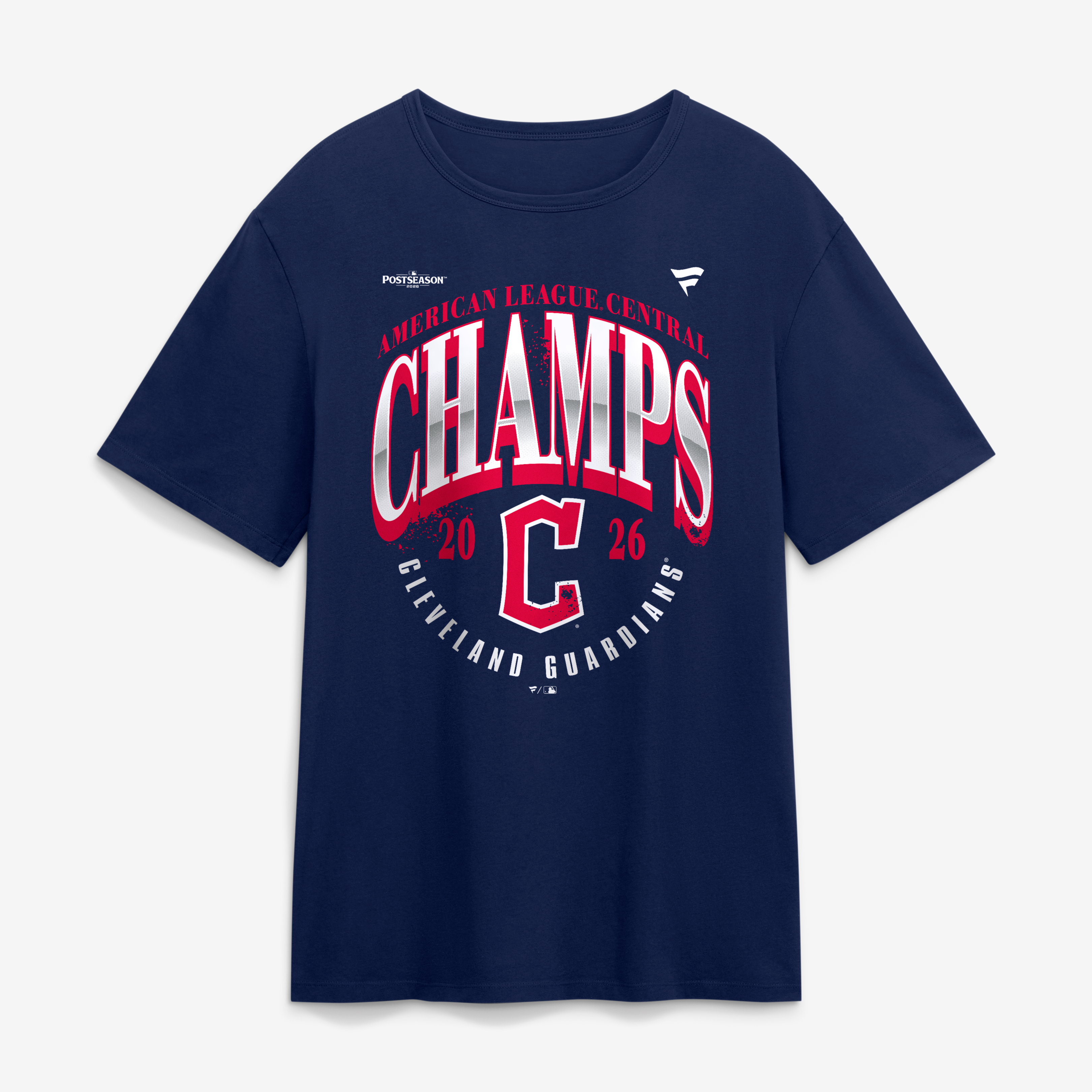 T-shirt homme grande taille Fanatics bleu marine Cleveland Guardians, champions de la division centrale l'AL 2026
