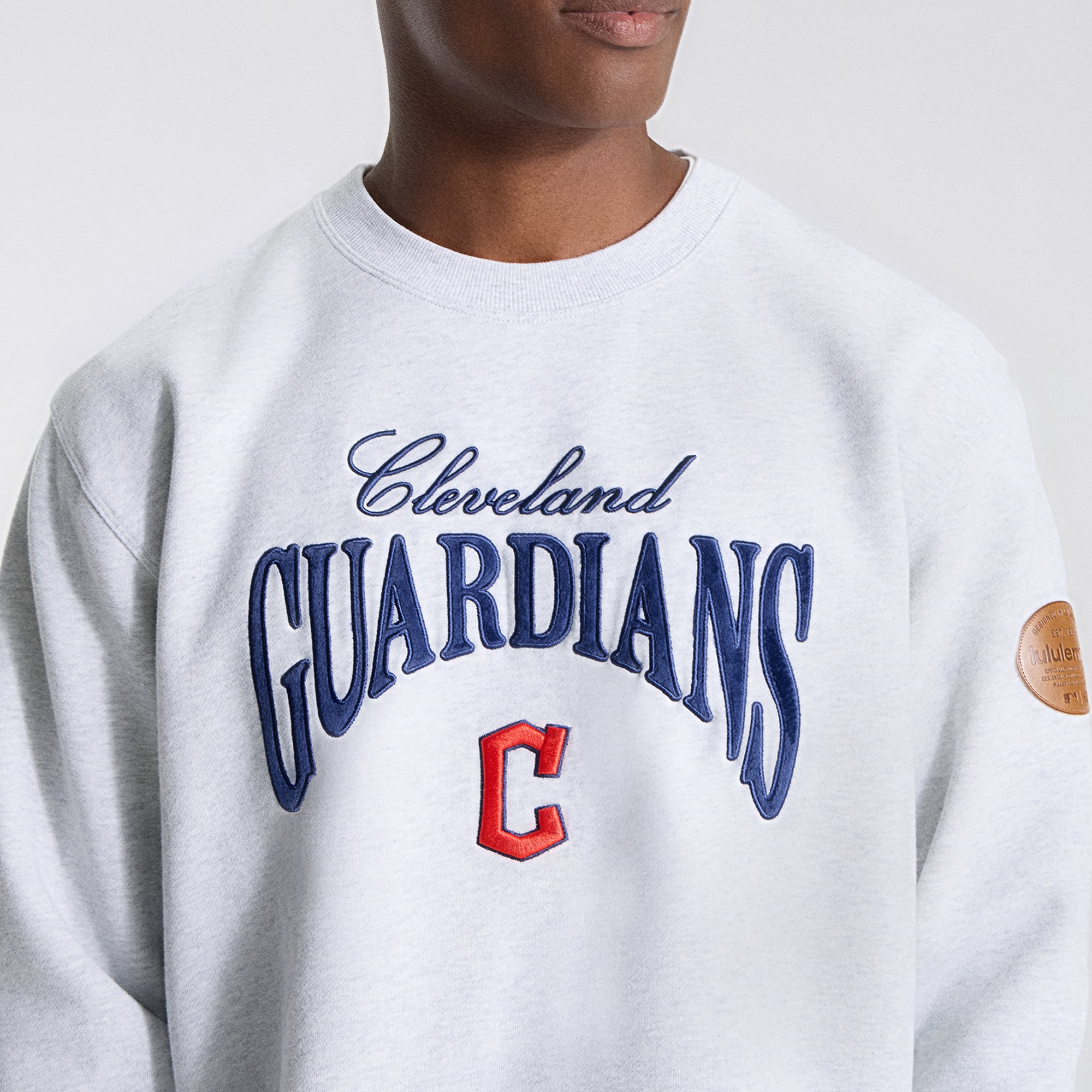 Men's lululemon Heathered Core Ultra Light Grey Cleveland Guardians Steady State Sweatshirt