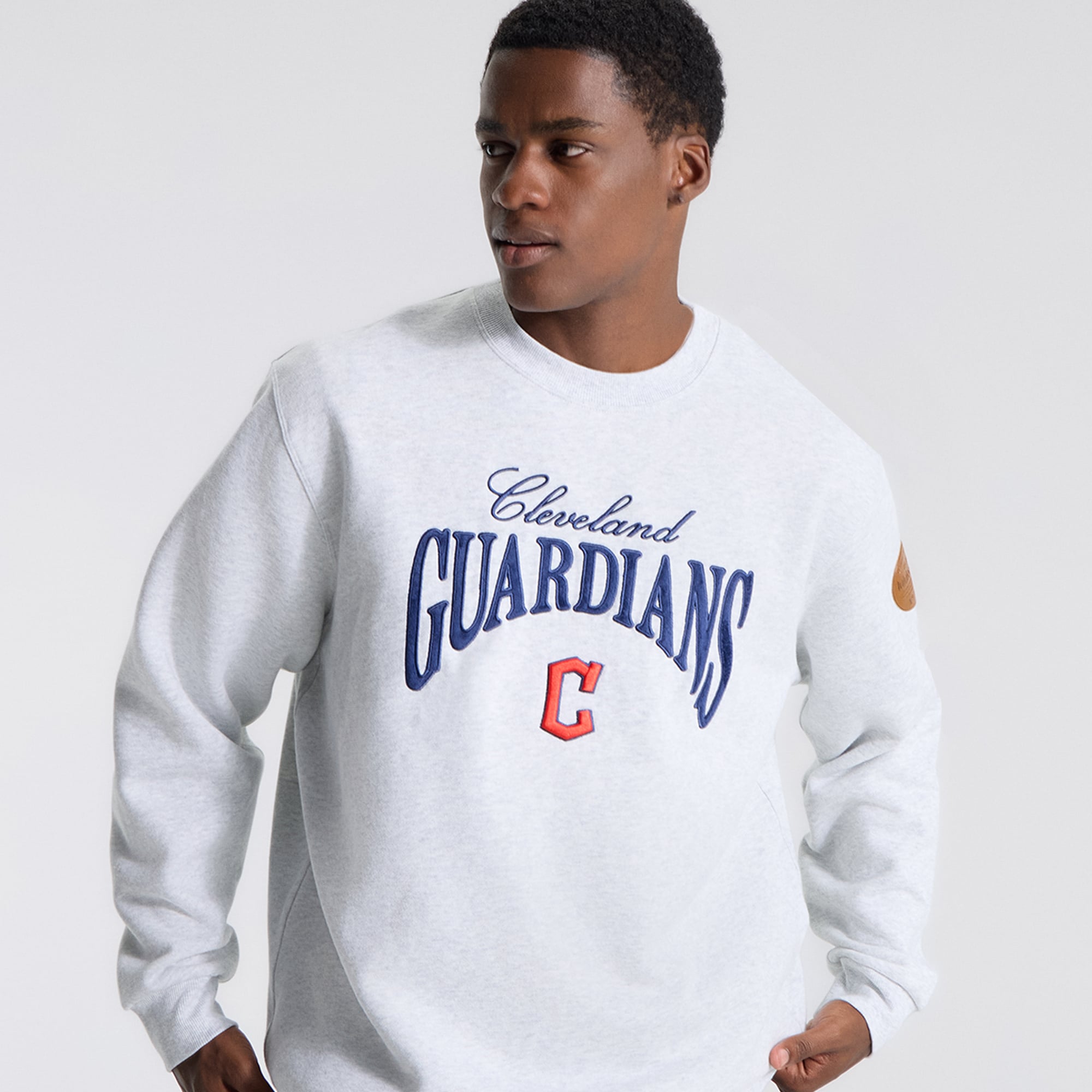 Men's lululemon Heathered Core Ultra Light Grey Cleveland Guardians Steady State Sweatshirt